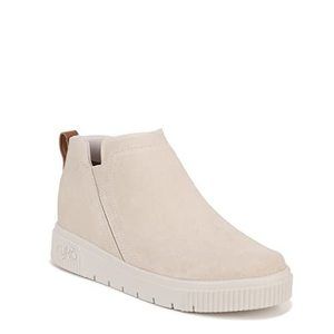 Ryka Womens Vera 2 Leather Round Toe Booties, French Beige, 9.5 Wide